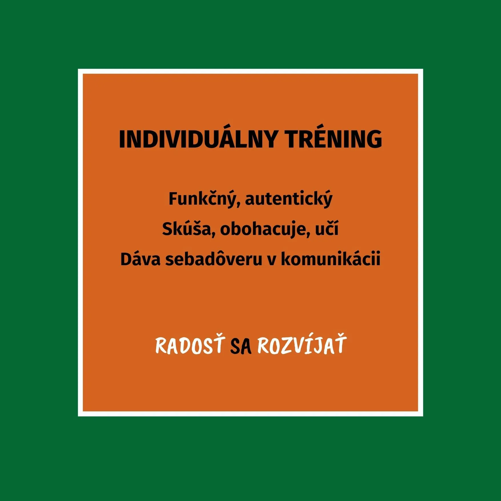 Individuálny tréning program